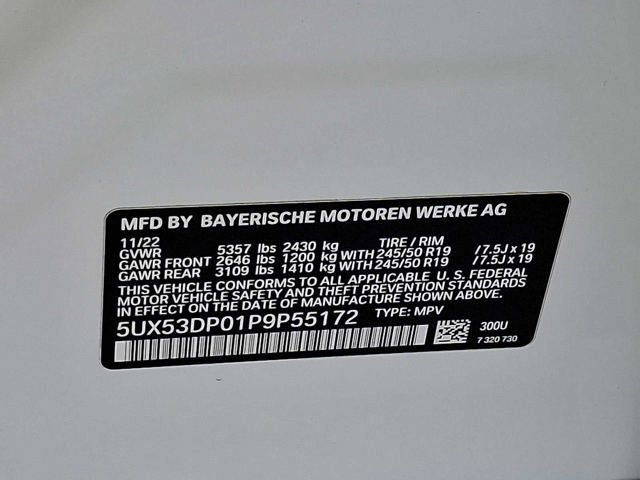 2023 BMW X3 xDrive30i Sports Activity Vehicle