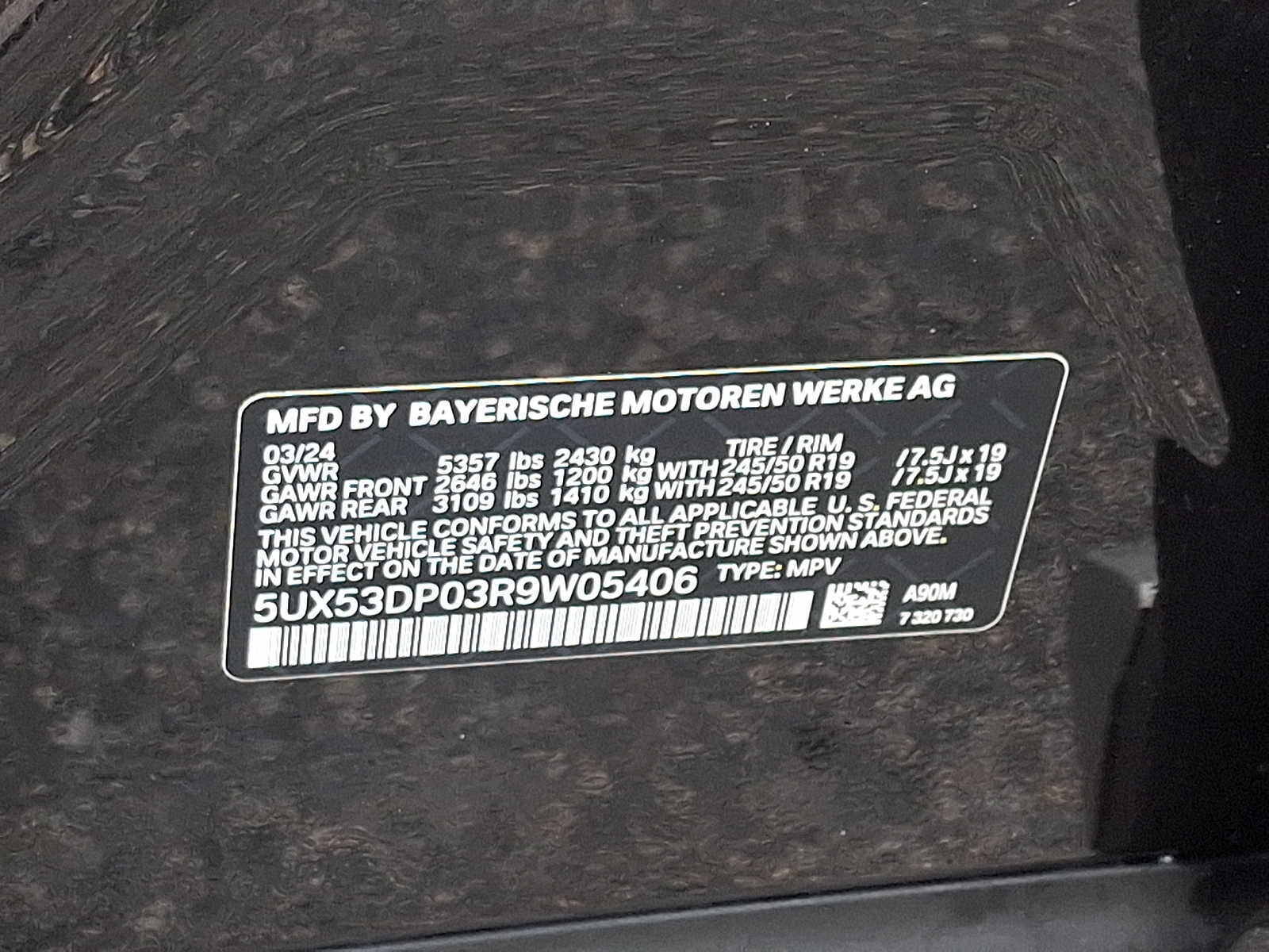 2024 BMW X3 xDrive30i Sports Activity Vehicle