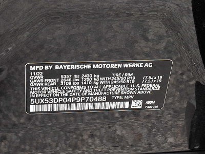2023 BMW X3 xDrive30i Sports Activity Vehicle