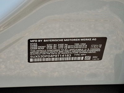2023 BMW X3 xDrive30i Sports Activity Vehicle