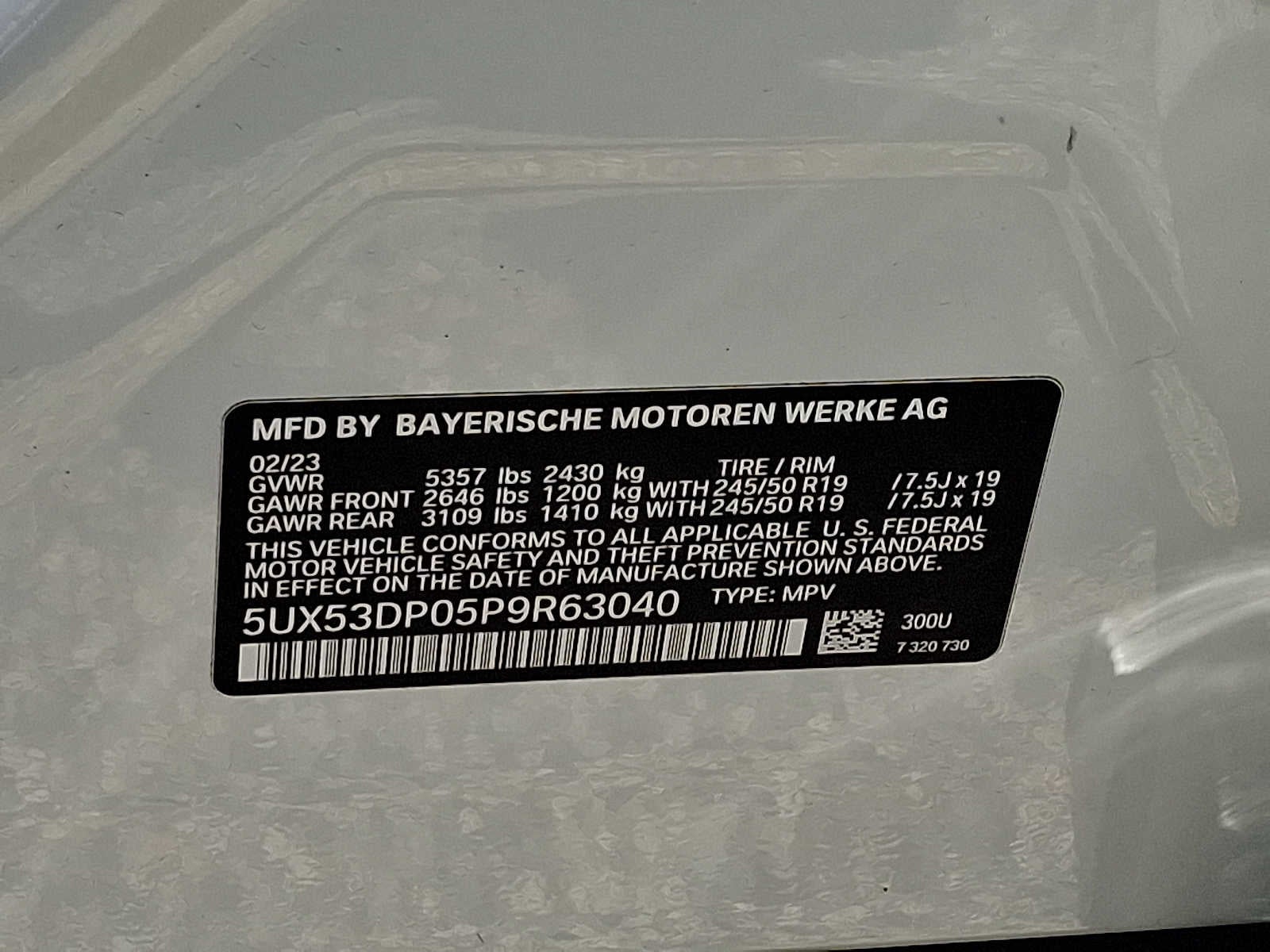 2023 BMW X3 xDrive30i Sports Activity Vehicle