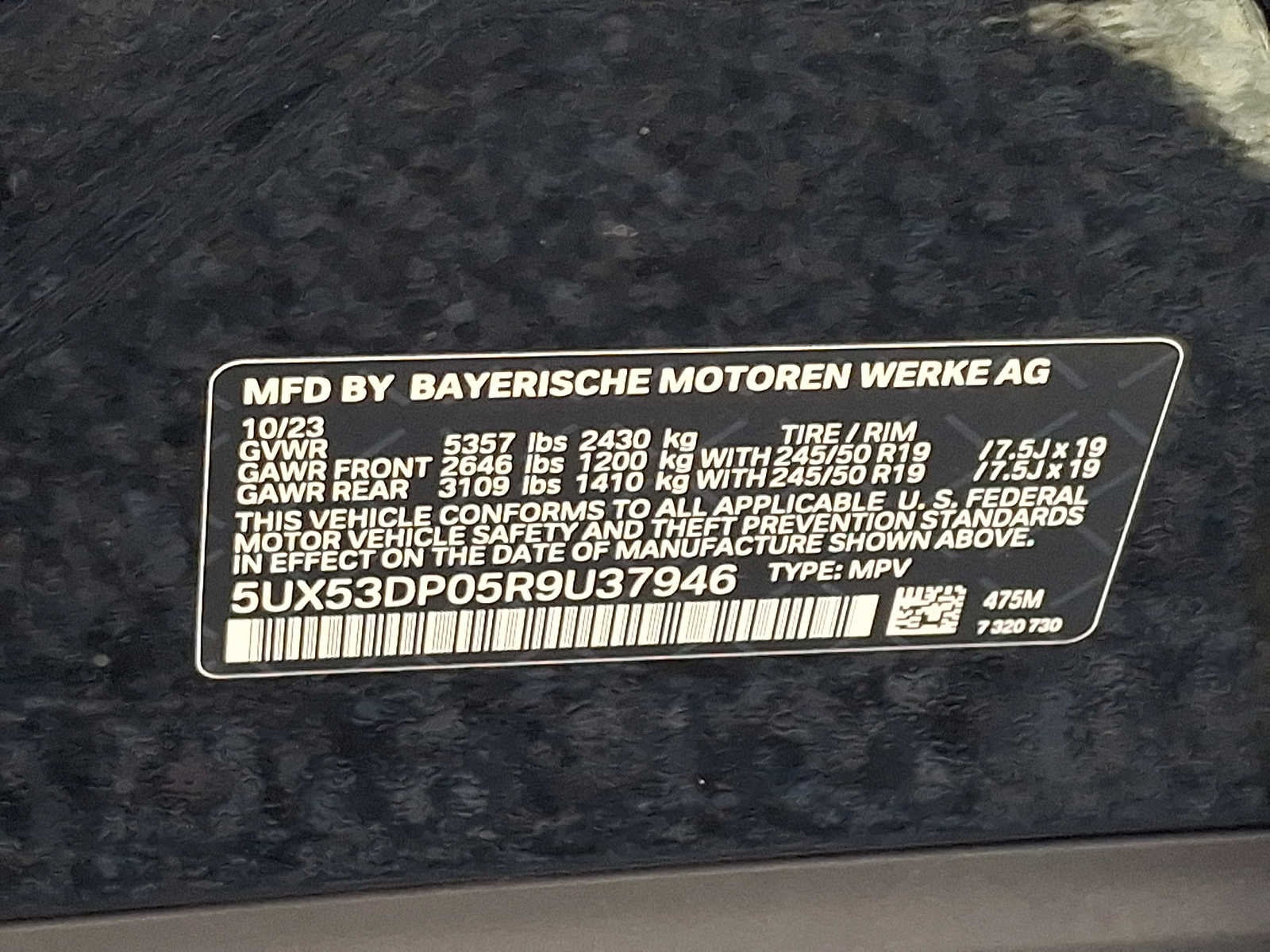 2024 BMW X3 xDrive30i Sports Activity Vehicle