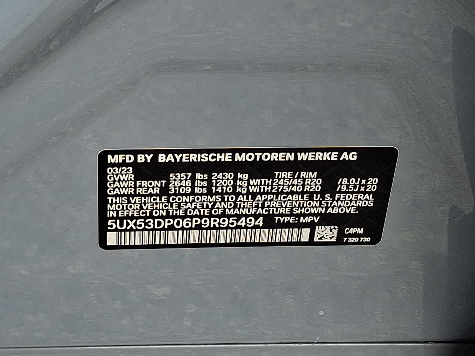 2023 BMW X3 xDrive30i Sports Activity Vehicle