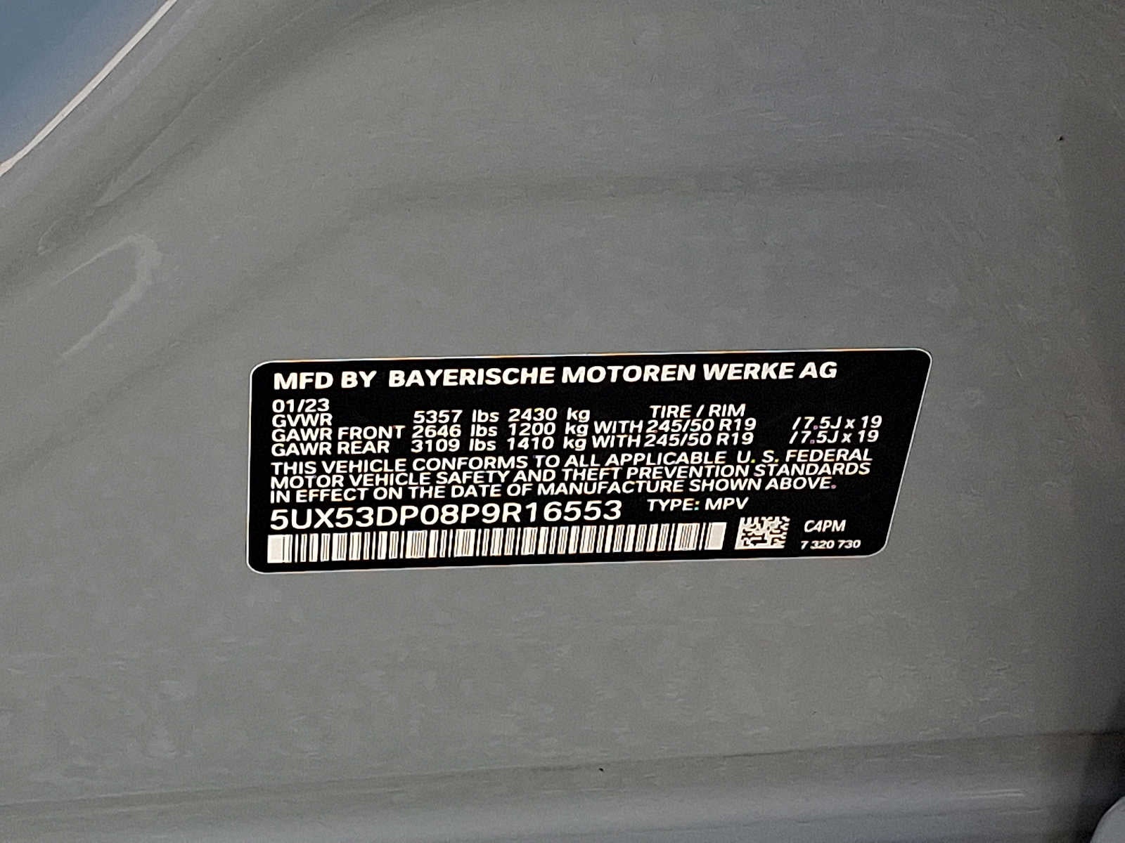 2023 BMW X3 xDrive30i Sports Activity Vehicle
