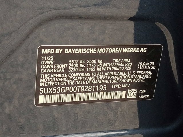 2026 BMW X3 30 xDrive Sports Activity Vehicle