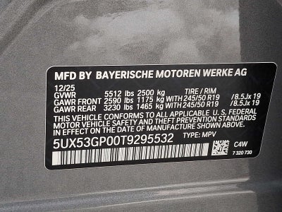 2026 BMW X3 30 xDrive Sports Activity Vehicle