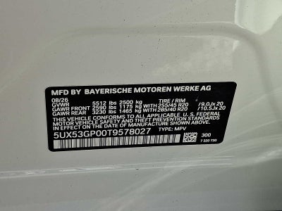 2026 BMW X3 30 xDrive Sports Activity Vehicle