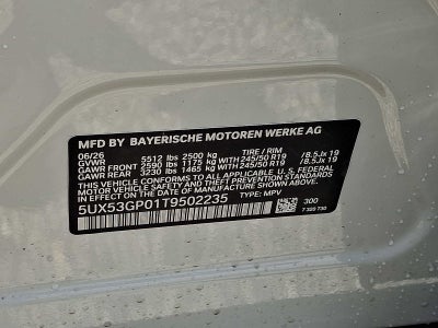 2026 BMW X3 30 xDrive Sports Activity Vehicle