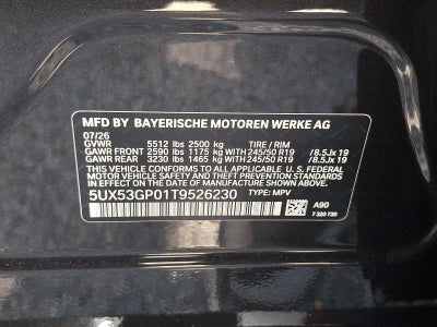 2026 BMW X3 30 xDrive Sports Activity Vehicle