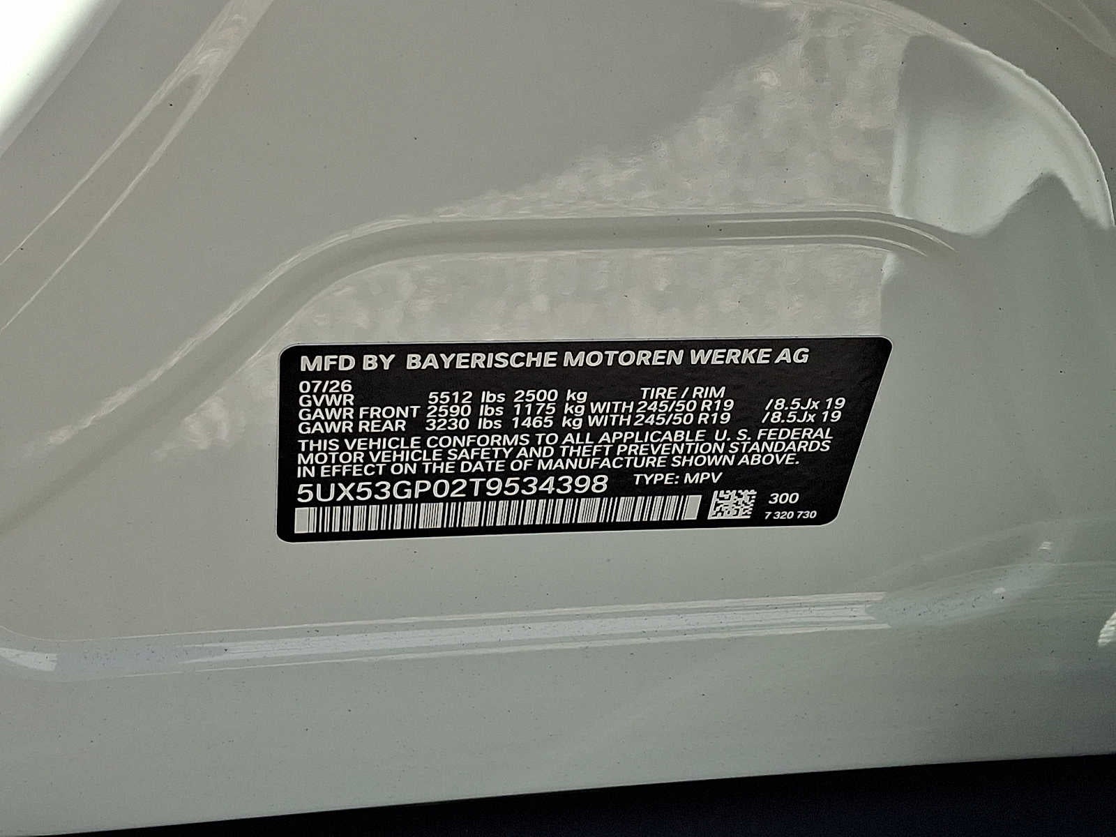2026 BMW X3 30 xDrive Sports Activity Vehicle