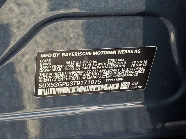 2026 BMW X3 30 xDrive Sports Activity Vehicle