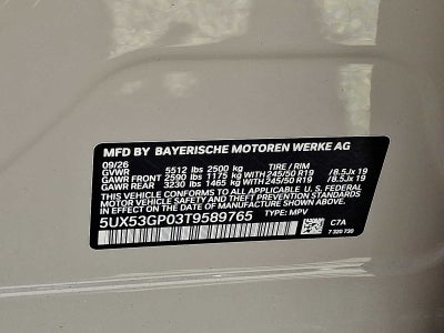 2026 BMW X3 30 xDrive Sports Activity Vehicle