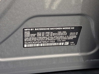 2026 BMW X3 30 xDrive Sports Activity Vehicle
