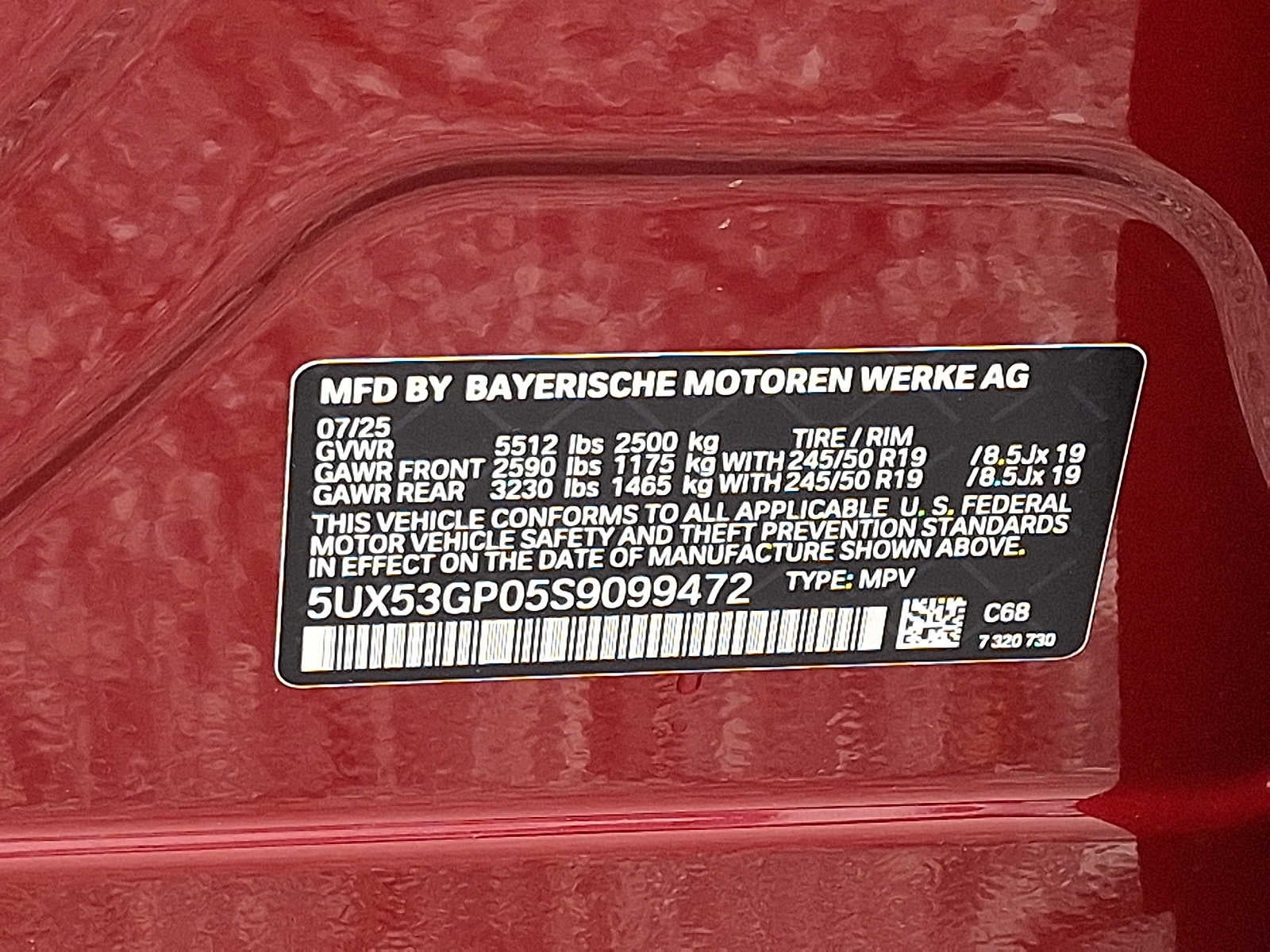 2025 BMW X3 30 xDrive Sports Activity Vehicle