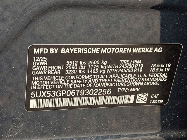 2026 BMW X3 30 xDrive Sports Activity Vehicle