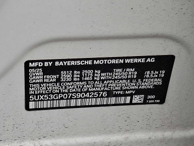 2025 BMW X3 30 xDrive Sports Activity Vehicle