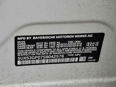 2025 BMW X3 30 xDrive Sports Activity Vehicle