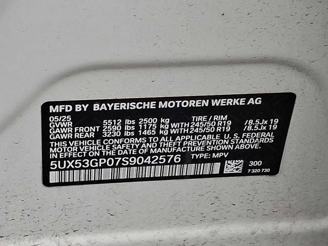 2025 BMW X3 30 xDrive Sports Activity Vehicle