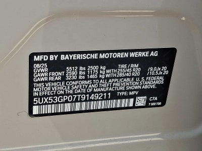 2026 BMW X3 30 xDrive Sports Activity Vehicle