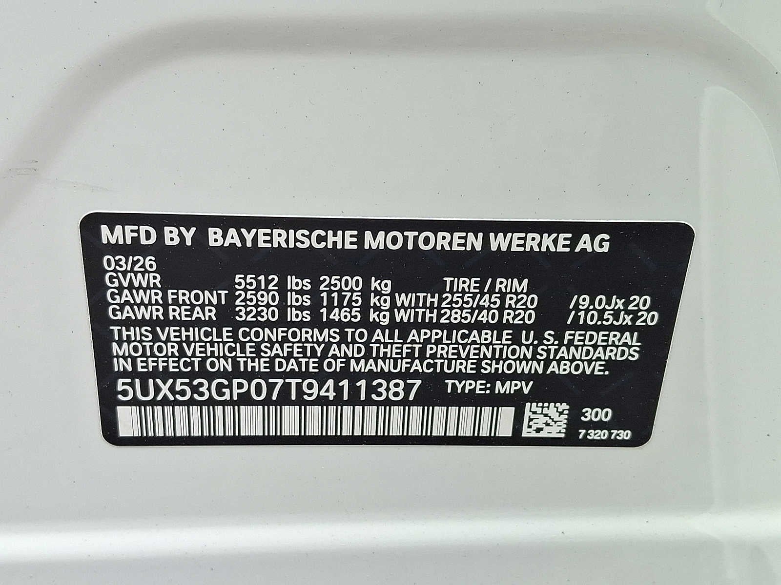 2026 BMW X3 30 xDrive Sports Activity Vehicle