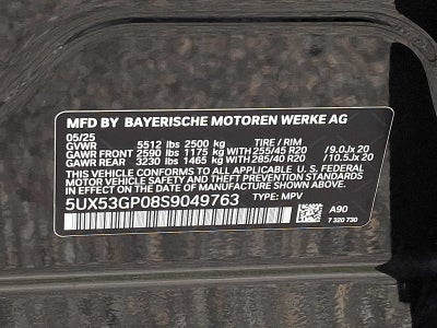 2025 BMW X3 30 xDrive Sports Activity Vehicle