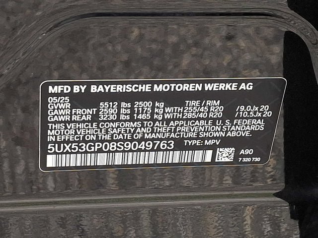 2025 BMW X3 30 xDrive Sports Activity Vehicle