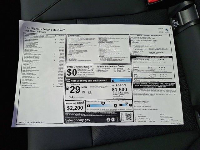 2025 BMW X3 30 xDrive Sports Activity Vehicle