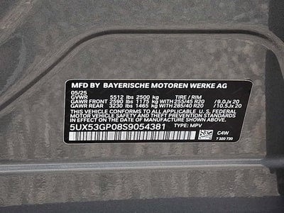 2025 BMW X3 30 xDrive Sports Activity Vehicle