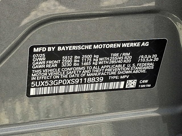 2025 BMW X3 30 xDrive Sports Activity Vehicle