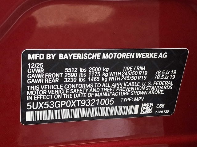 2026 BMW X3 30 xDrive Sports Activity Vehicle