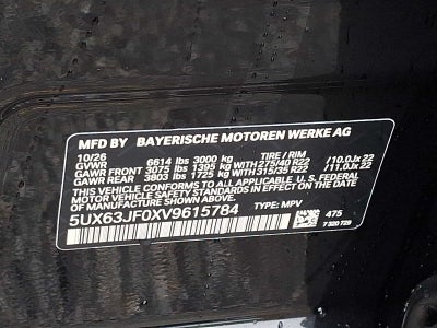 2027 BMW X5 40 xDrive Sports Activity Vehicle