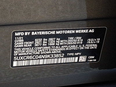 2022 BMW X5 xDrive40i Sports Activity Vehicle