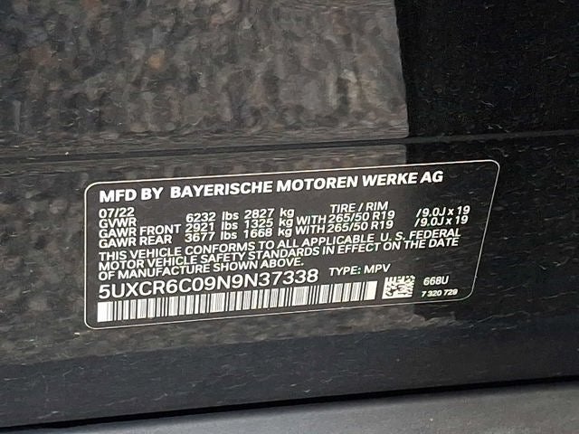 2022 BMW X5 xDrive40i Sports Activity Vehicle