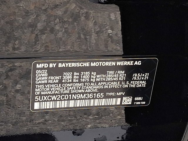 2022 BMW X7 xDrive40i Sports Activity Vehicle