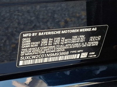 2022 BMW X7 xDrive40i Sports Activity Vehicle