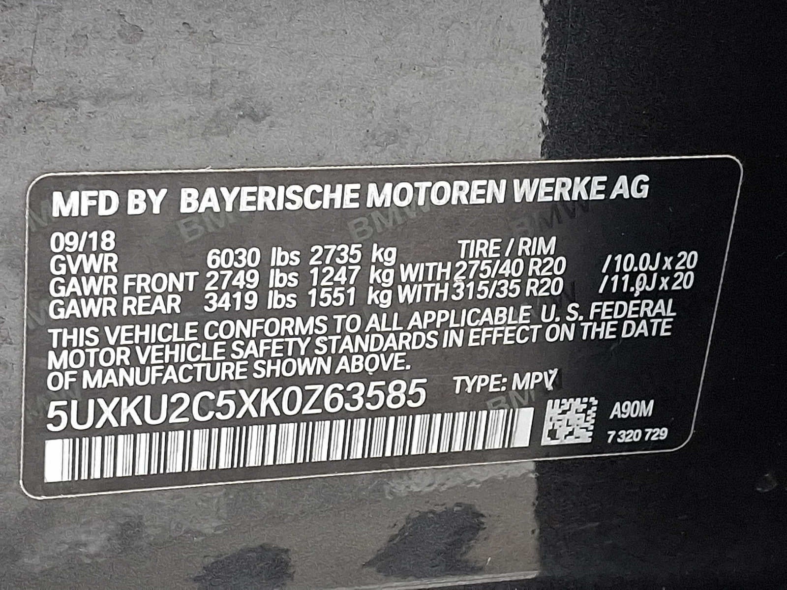 2019 BMW X6 xDrive35i Sports Activity Coupe