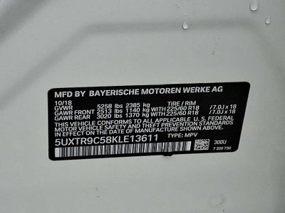 2019 BMW X3 xDrive30i Sports Activity Vehicle