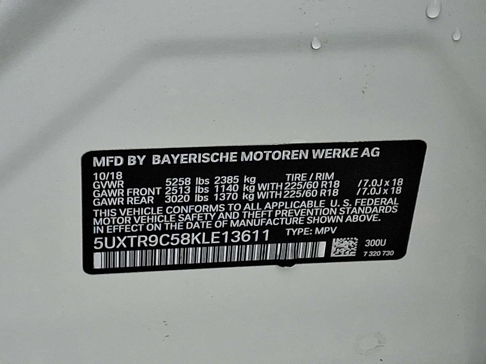 2019 BMW X3 xDrive30i Sports Activity Vehicle