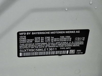 2019 BMW X3 xDrive30i Sports Activity Vehicle