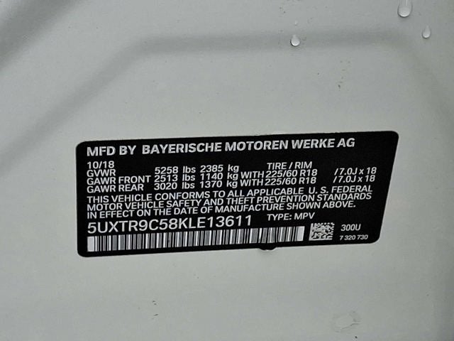 2019 BMW X3 xDrive30i Sports Activity Vehicle