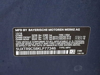 2019 BMW X3 xDrive30i Sports Activity Vehicle