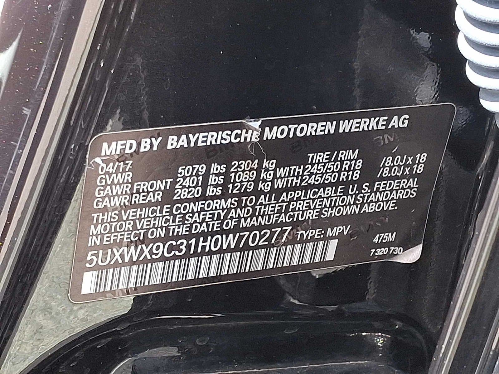 2017 BMW X3 xDrive28i Sports Activity Vehicle