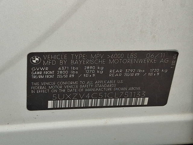 2012 BMW X5 AWD 4dr 35i Premium