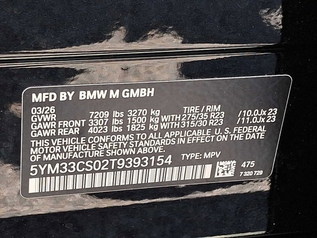 2026 BMW XM Label Sports Activity Vehicle