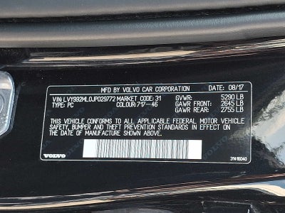 2018 Volvo S90 T6 AWD Inscription