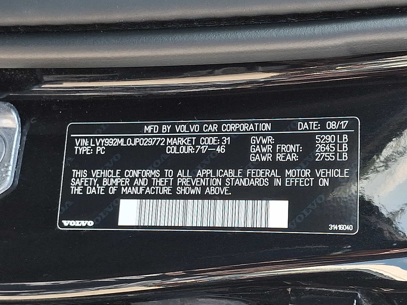 2018 Volvo S90 T6 AWD Inscription