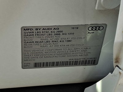 2020 Audi SQ5 Premium Plus 3.0 TFSI quattro