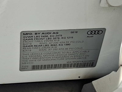 2018 Audi Q5 2.0 TFSI Premium Plus