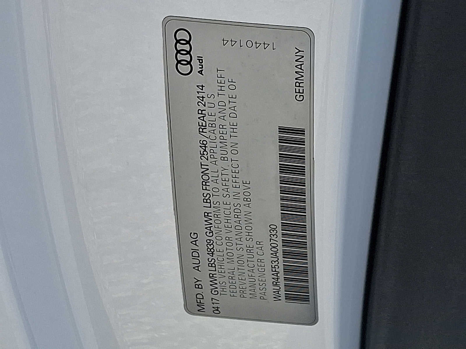 2018 Audi S5 3.0 TFSI Prestige