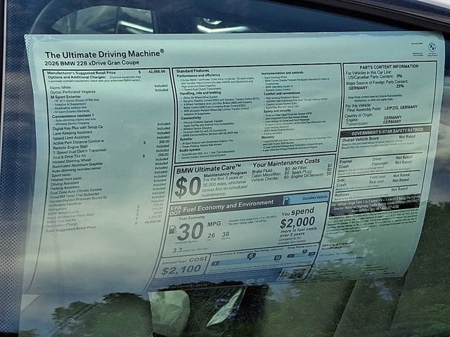 2026 BMW 2 Series 228 xDrive Gran Coupe